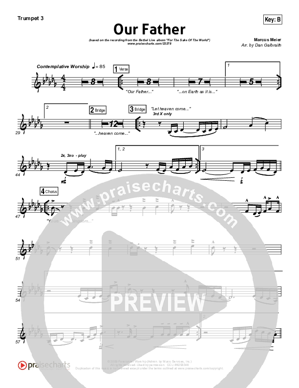 Our Father Trumpet 3 (Bethel Music)