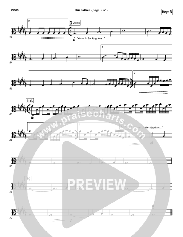 Our Father Viola (Bethel Music)