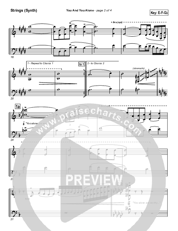 You And You Alone (with We Sing Worthy) Synth Strings (Geron Davis)