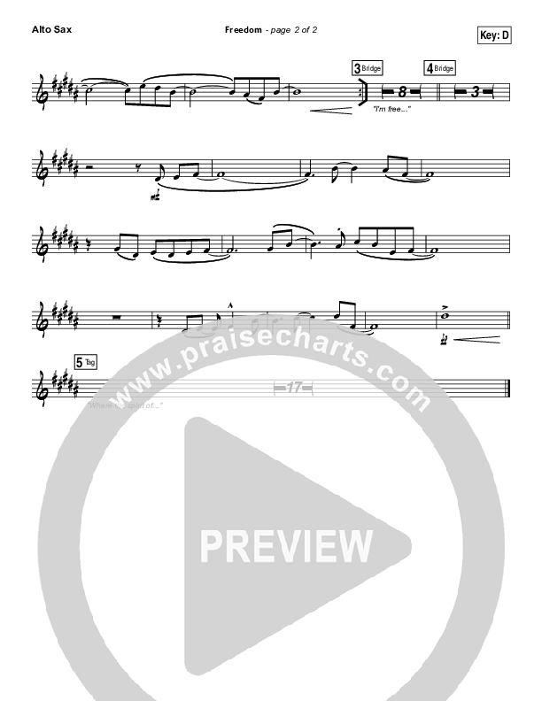 Freedom Alto Sax (Bethel Music)