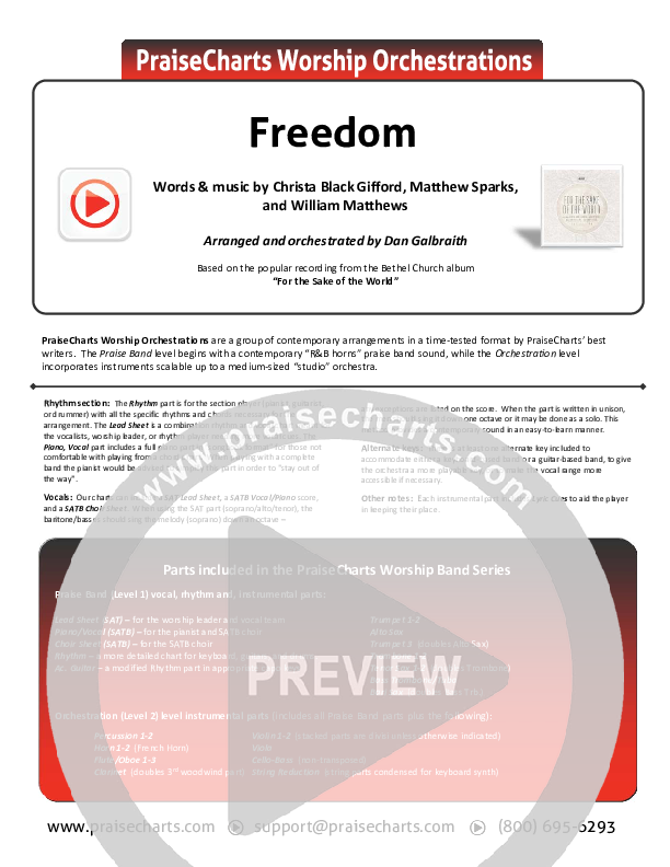 Freedom Orchestration (Bethel Music)