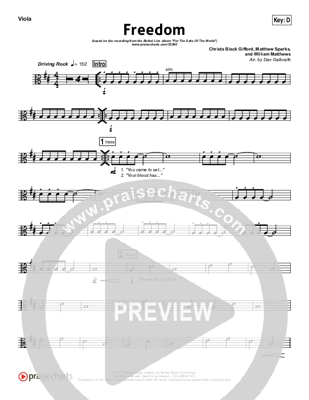 Freedom Viola (Bethel Music)