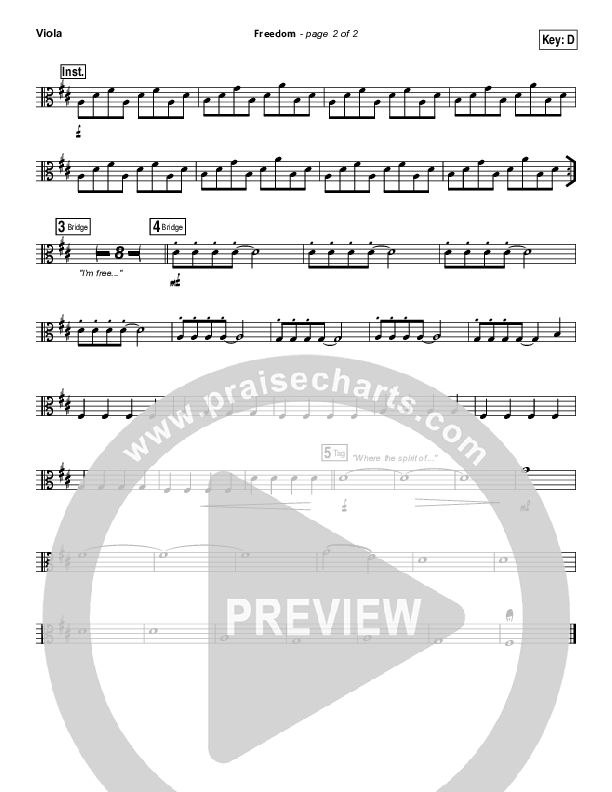 Freedom Viola (Bethel Music)