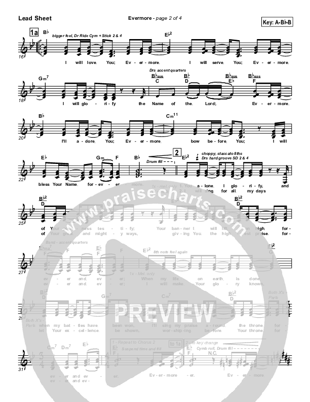 Evermore Lead Sheet (Geron Davis)