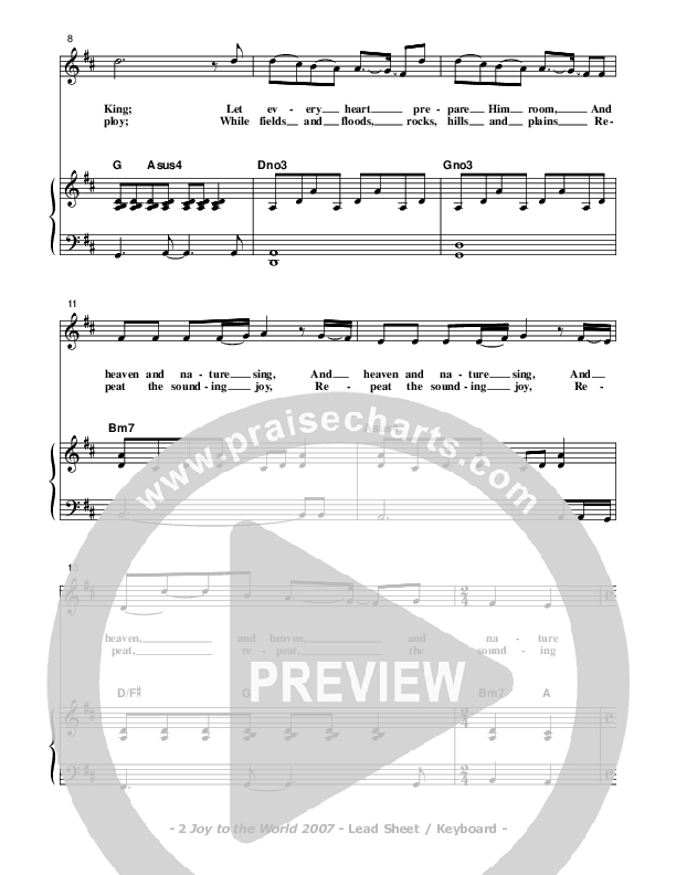 Joy To The World Piano/Vocal (Don Chapman)