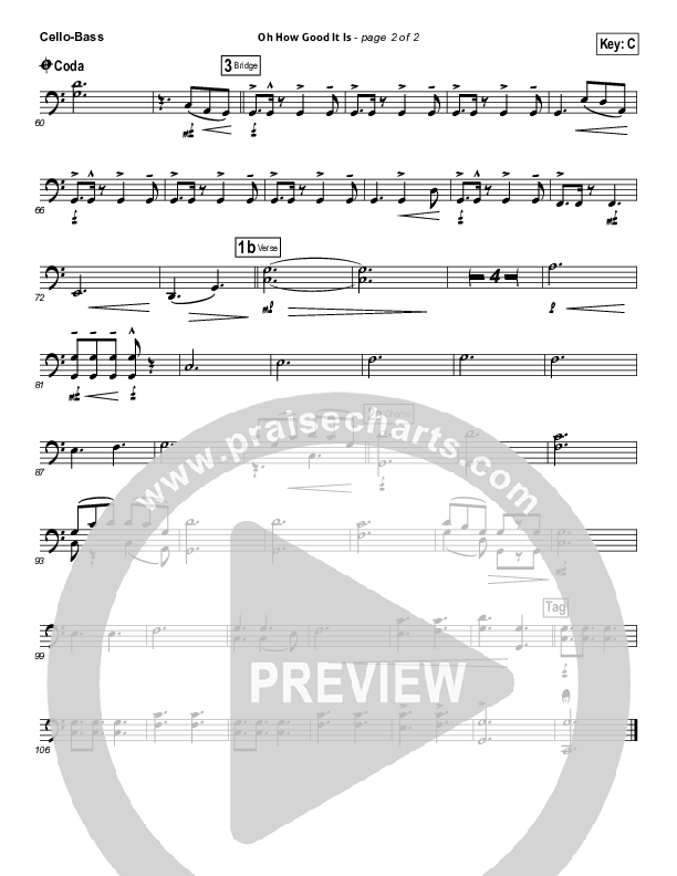 Oh How Good It Is Cello/Bass (Keith & Kristyn Getty)