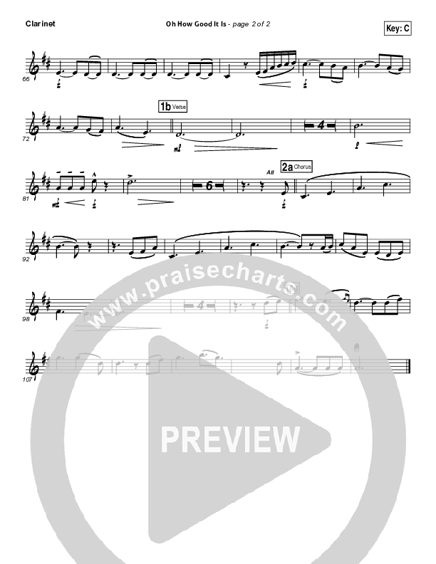 Oh How Good It Is Clarinet (Keith & Kristyn Getty)