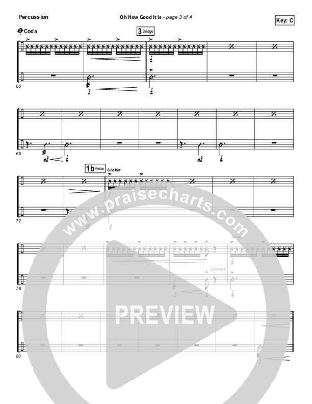 Oh How Good It Is Percussion (Keith & Kristyn Getty)