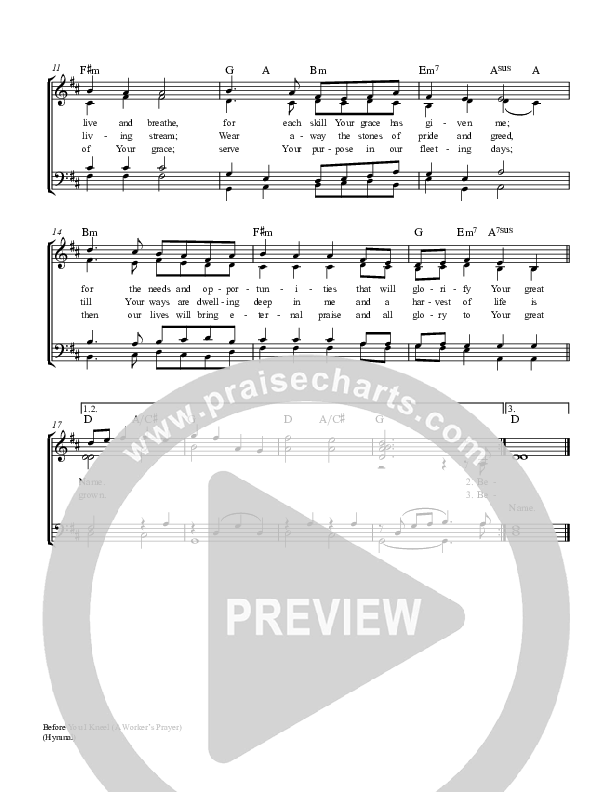 Before You I Kneel Piano/Vocal (SATB) (Keith & Kristyn Getty)
