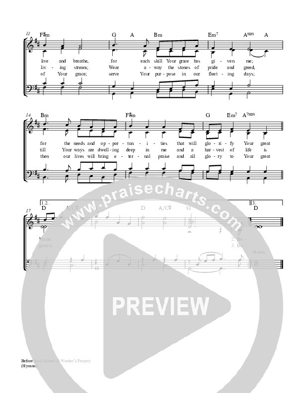 Before You I Kneel Piano/Vocal (SATB) (Keith & Kristyn Getty)
