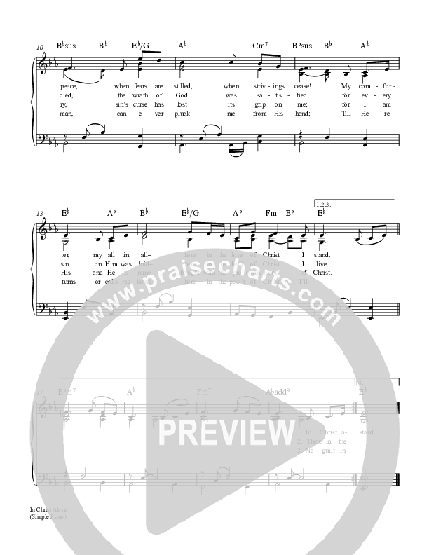 In Christ Alone Piano/Vocal (Alison Krauss / Keith & Kristyn Getty)