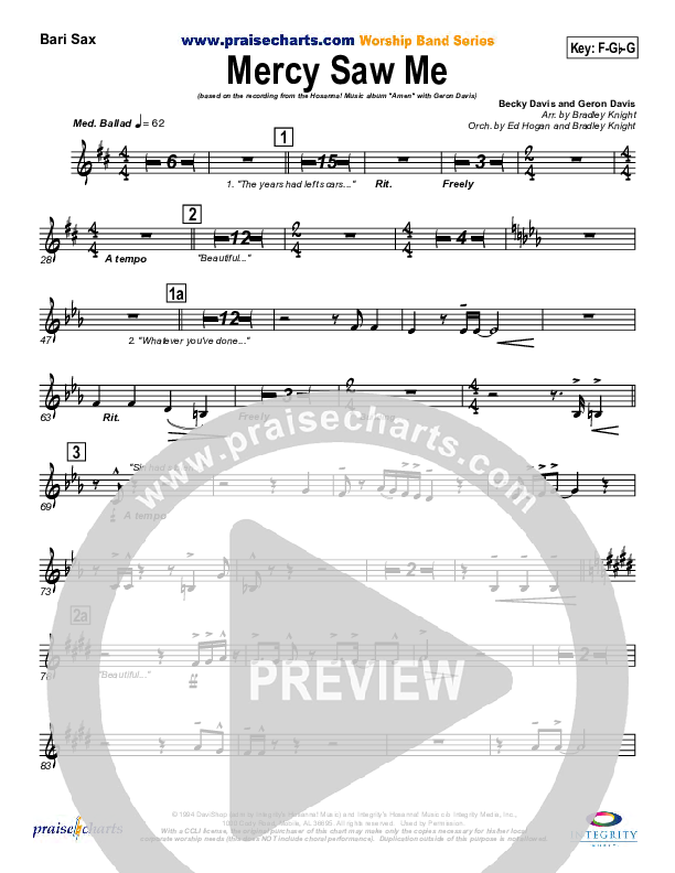 Mercy Saw Me Bari Sax (Geron Davis)