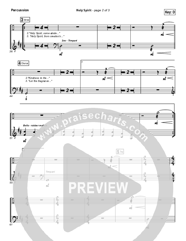 Holy Spirit Living Breath Of God Percussion (Keith & Kristyn Getty)