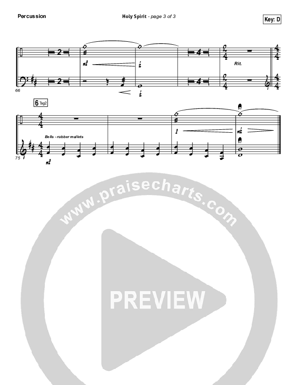 Holy Spirit Living Breath Of God Percussion (Keith & Kristyn Getty)