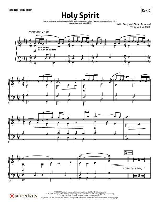 Holy Spirit Living Breath Of God Synth Strings (Keith & Kristyn Getty)