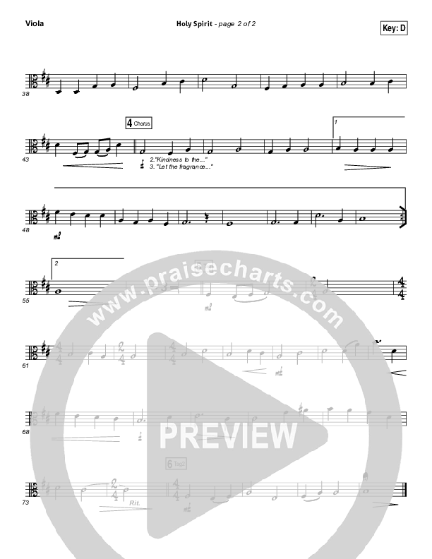 Holy Spirit Living Breath Of God Viola (Keith & Kristyn Getty)