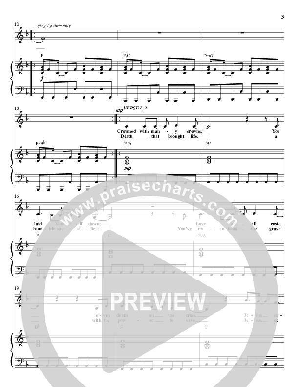 You Are Exalted Lead & Piano (Christ For The Nations)