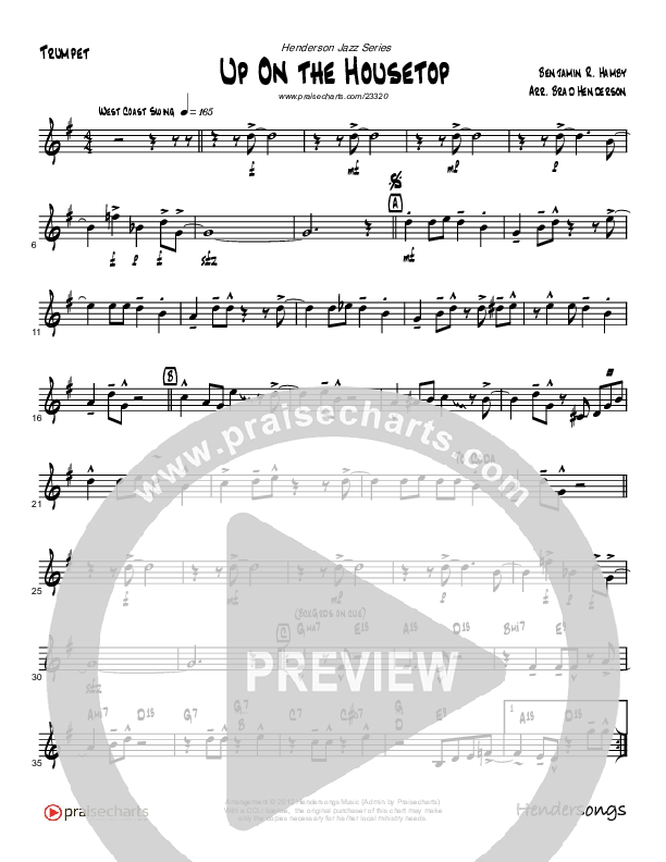 Up On The Housetop (Instrumental) Trumpet (Brad Henderson)