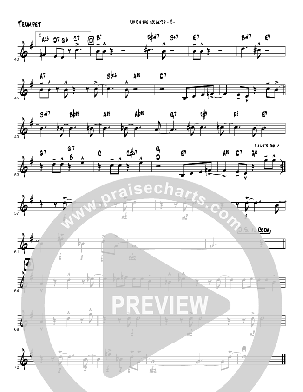 Up On The Housetop (Instrumental) Trumpet (Brad Henderson)