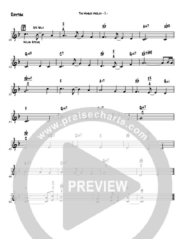 The Manger Medley (Instrumental) Rhythm Chart (Brad Henderson)