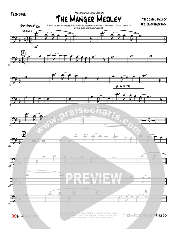 The Manger Medley (Instrumental) Trombone (Brad Henderson)