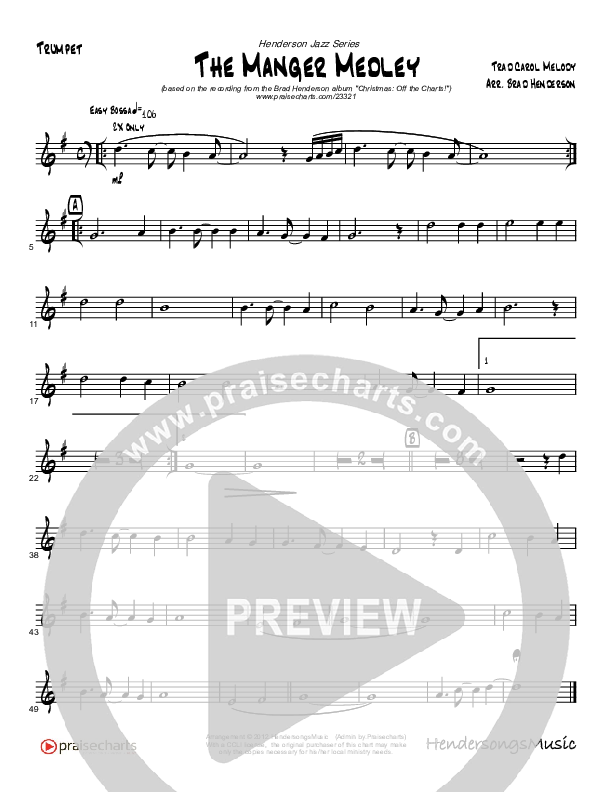 The Manger Medley (Instrumental) Trumpet (Brad Henderson)