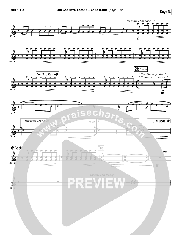 Our God (with O Come All Ye Faithful) Brass Pack (Lincoln Brewster)