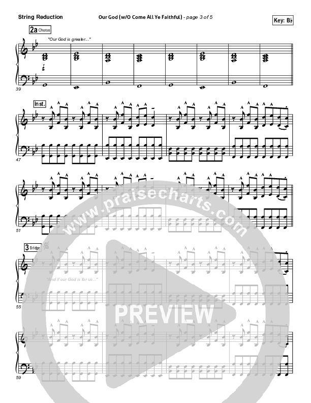 Our God (with O Come All Ye Faithful) Synth Strings (Lincoln Brewster)