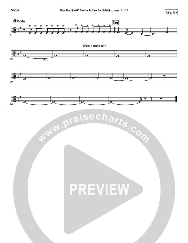 Our God (with O Come All Ye Faithful) Viola (Lincoln Brewster)