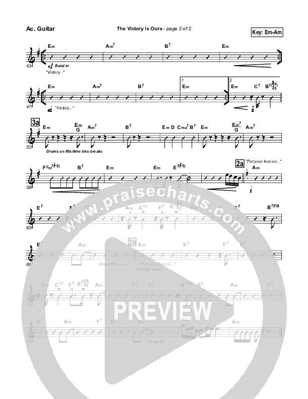 The Victory Is Ours Acoustic Guitar (Geron Davis)