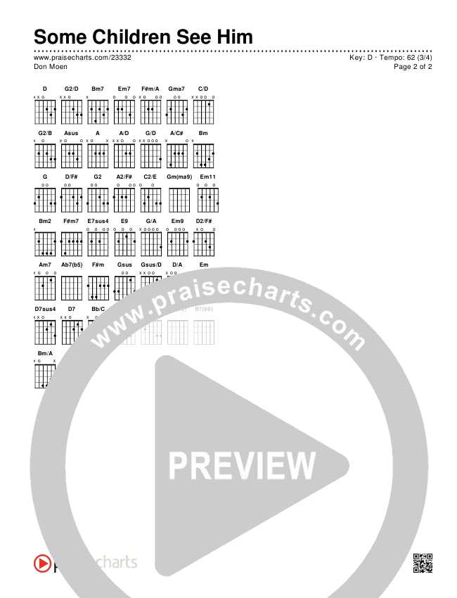 Some Children See Him Chords & Lyrics (Don Moen)