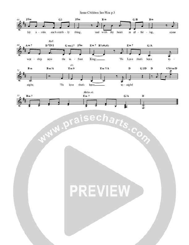 Some Children See Him Lead Sheet (Don Moen)