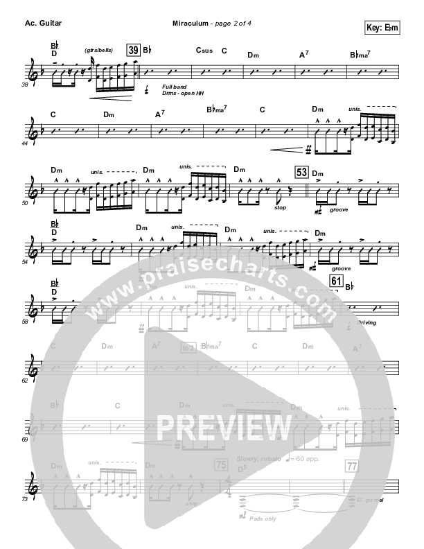 Miraculum (Instrumental) Acoustic Guitar (Lincoln Brewster)