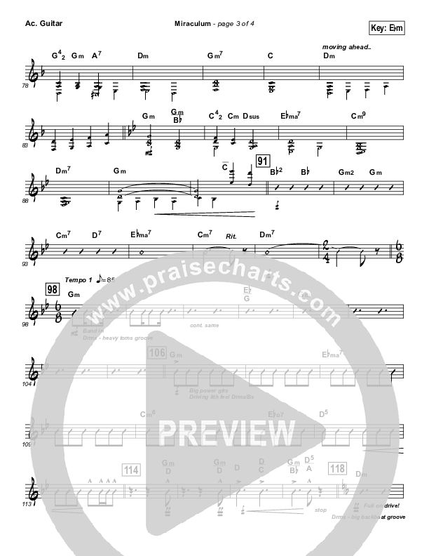 Miraculum (Instrumental) Acoustic Guitar (Lincoln Brewster)