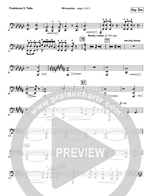 Miraculum Trombone 3/Tuba (Lincoln Brewster)