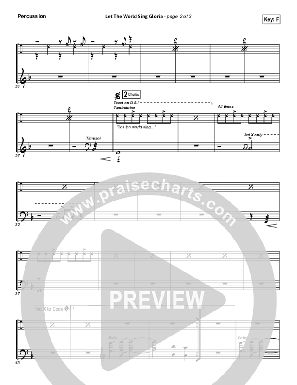 Let The World Sing Gloria Percussion (Worship Together)