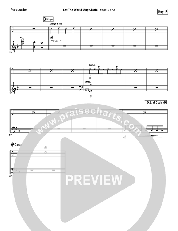 Let The World Sing Gloria Percussion (Worship Together)