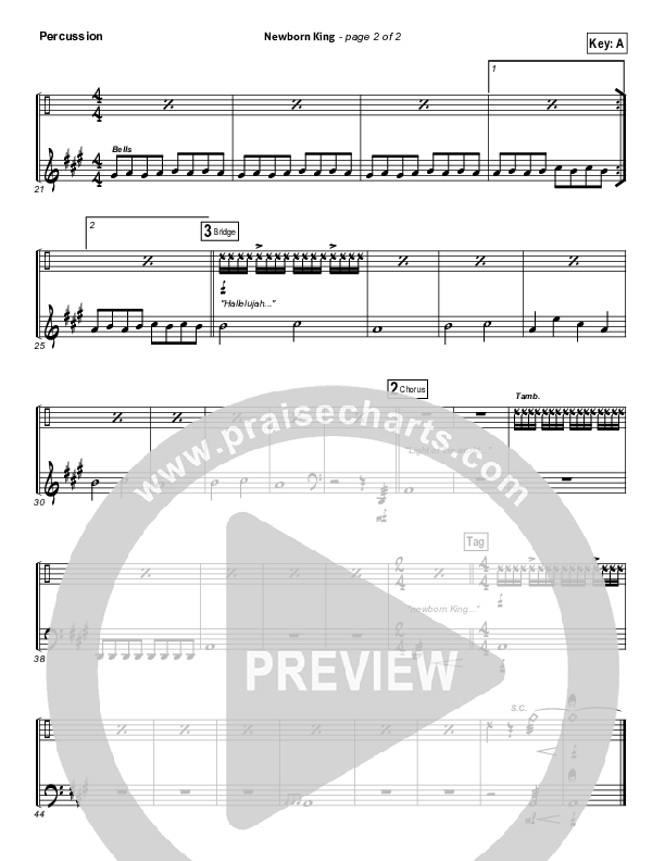 Newborn King Percussion (Worship Together)