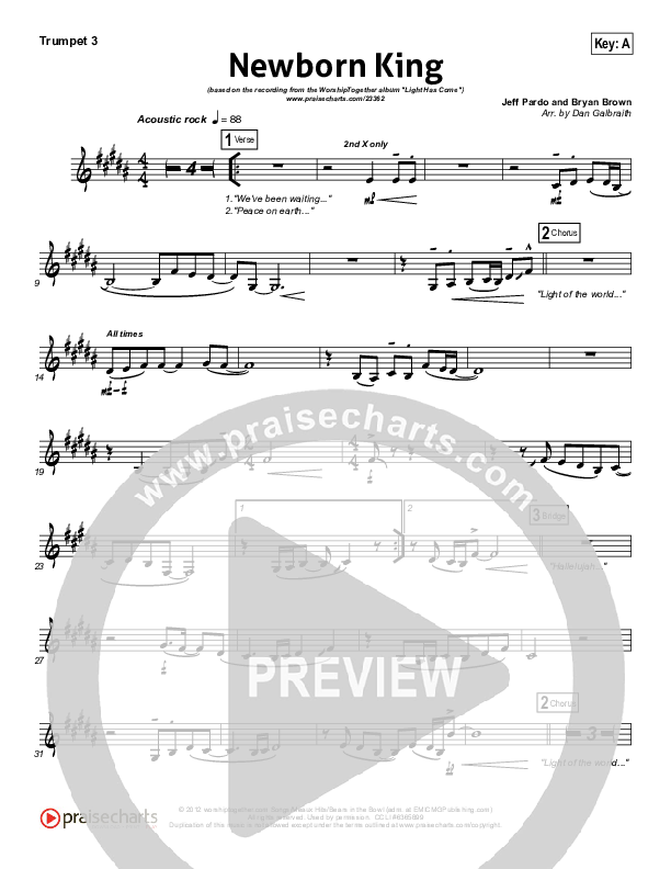 Newborn King Trumpet 3 (Worship Together)