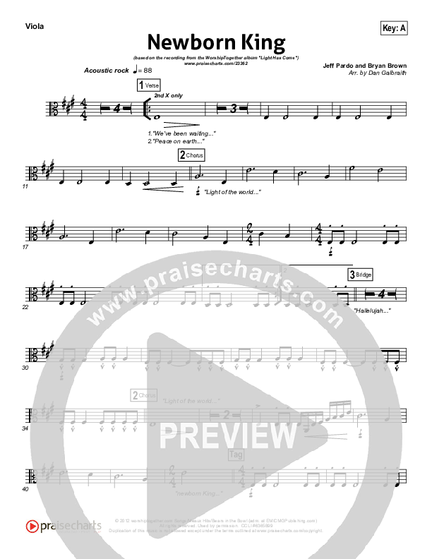 Newborn King Viola (Worship Together)