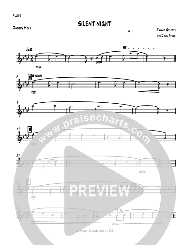 Silent Night Holy Night Flute (David Ayers)