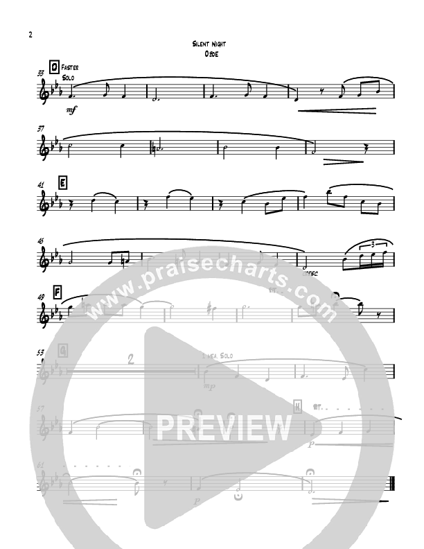 Silent Night Holy Night Oboe (David Ayers)