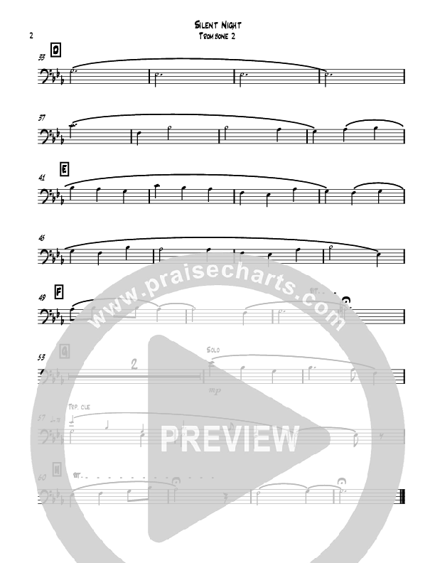 Silent Night Holy Night Trombone 2 (David Ayers)