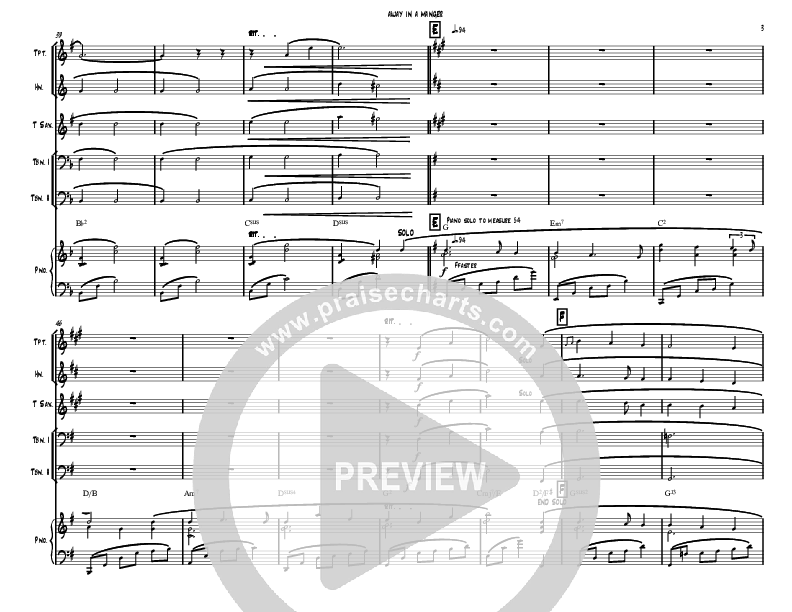 Away In A Manger (Instrumental) Orchestration (David Ayers)