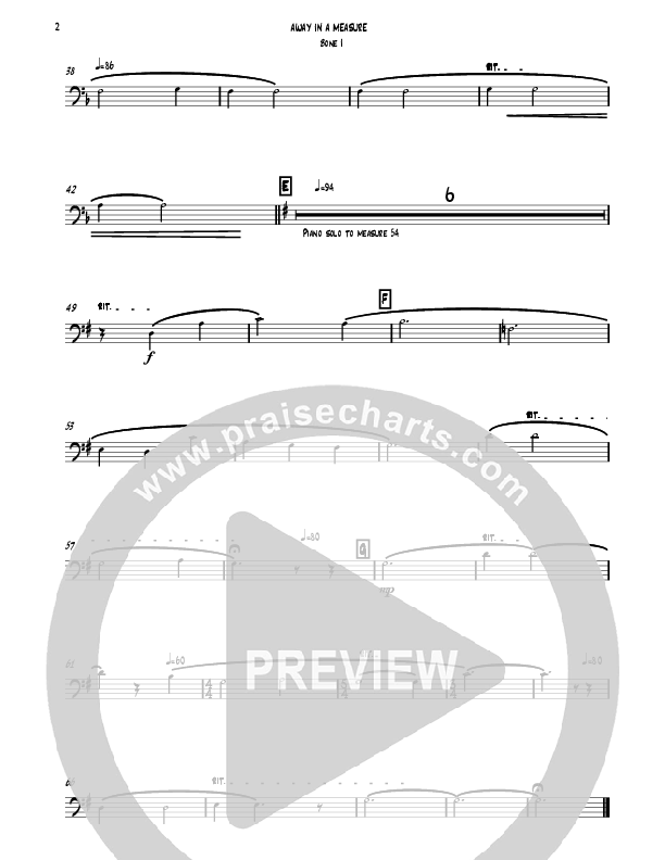 Away In A Manger (Instrumental) Trombone 1 (David Ayers)