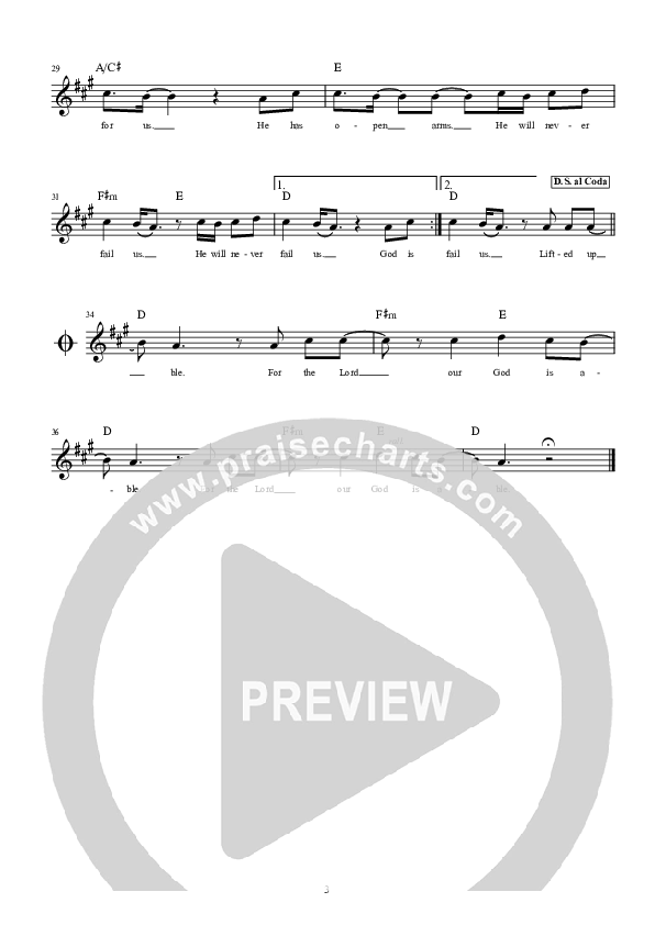 God Is Able Lead Sheet (Hillsong Worship)