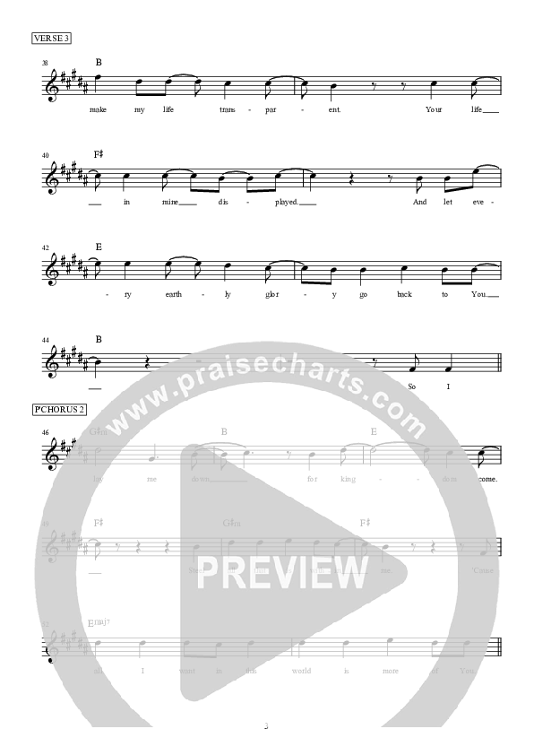 You Lead Sheet (Hillsong Worship)