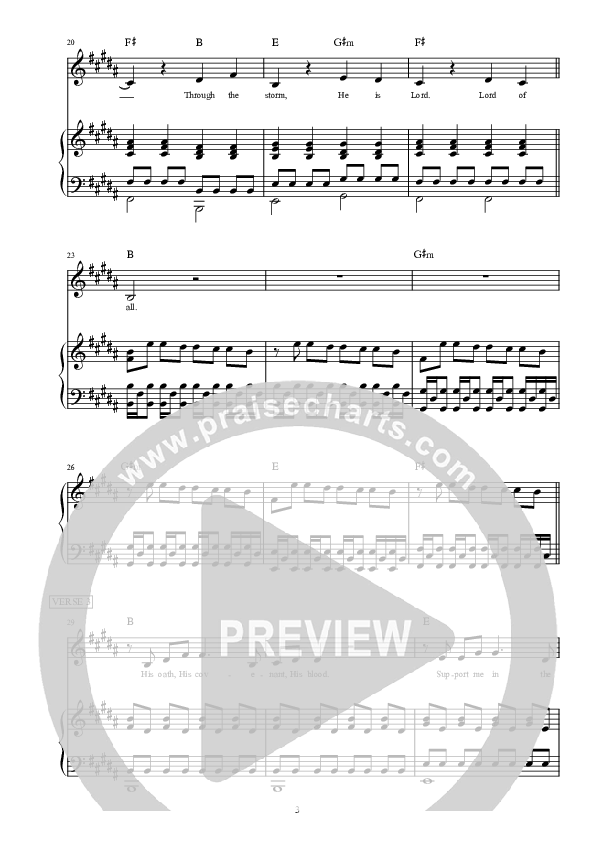 Cornerstone Piano/Vocal & Lead (Hillsong Worship)