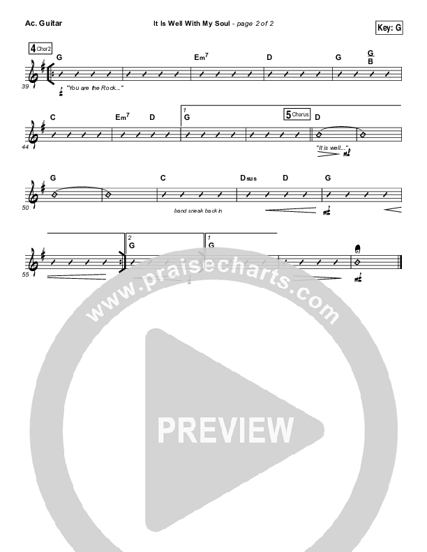 It Is Well With My Soul Acoustic Guitar (Hillsong Worship / Hannah Hobbs)