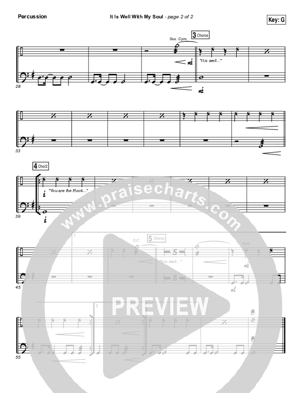 It Is Well With My Soul Percussion (Hillsong Worship / Hannah Hobbs)